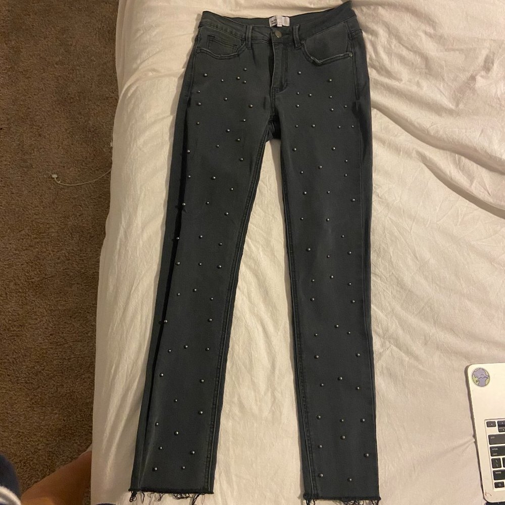 by the way. Metallic Pearl Jeans (Size 26)